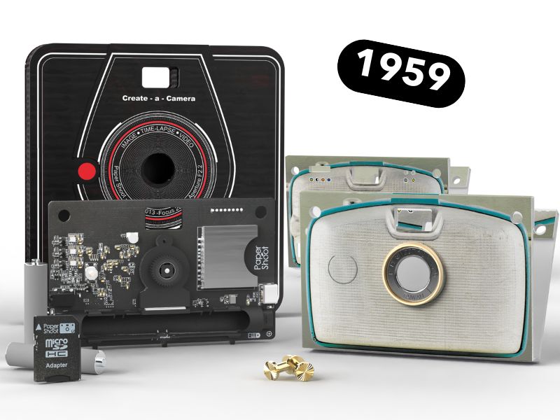 The Retro Lover - Paper Shoot Camera and Vintage Case Bundle
