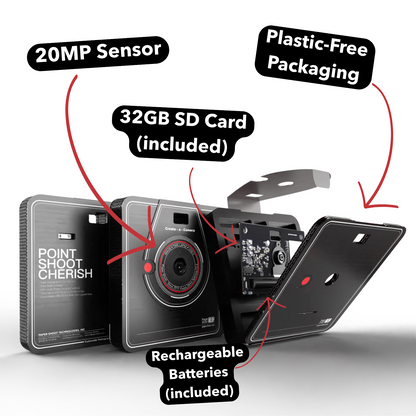 20 MP Camera board - with SD card & 2 batteries INCLUDED – Paper 20 MP Camera board - with SD card & 2 batteries INCLUDED – Paper
