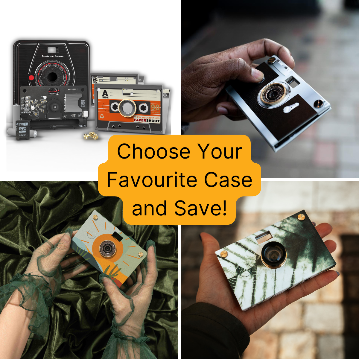 Paper Shoot Camera with Your Choice of Case