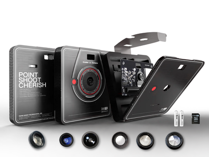 Ultimate Creator Camera Bundle – 20MP Camera + 6 Effect Lenses + SD Card & 2 Batteries