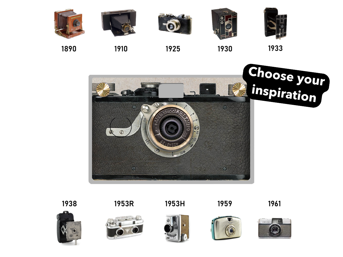 The Retro Lover - Paper Shoot Camera and Vintage Case Bundle